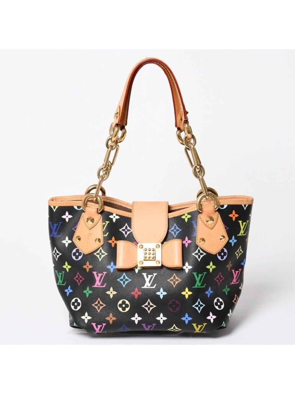 Louis Vuitton Takashi Murakami Monogram Multicolor Annie MM Shoulder Bag Noir